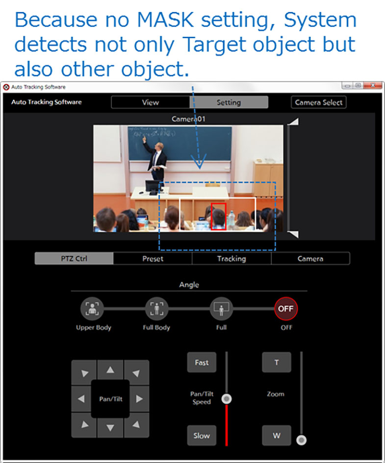 Panasonic AW-SF100 Auto Tracking Software