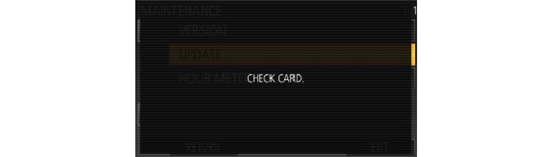 Panasonic DVX200 firmware upgrade