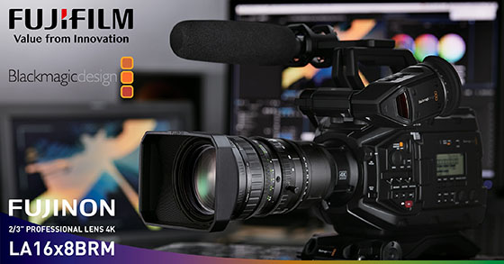 Fujinon LA16x8BRM 2/3” 4K 16x Zoom Lens for URSA Broadcast