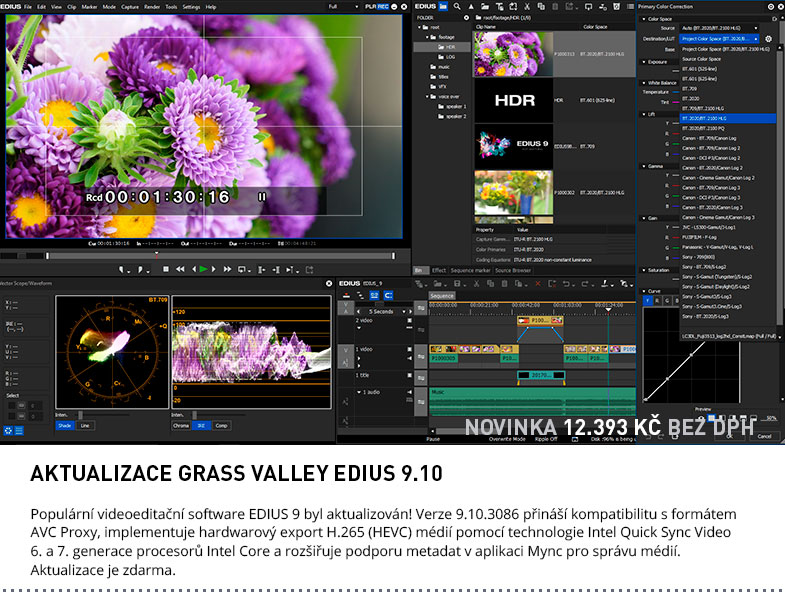 AKTUALIZACE GRASS VALLEY EDIUS 9.10