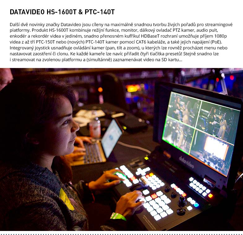 DATAVIDEO PTC-140T & HS-1600T