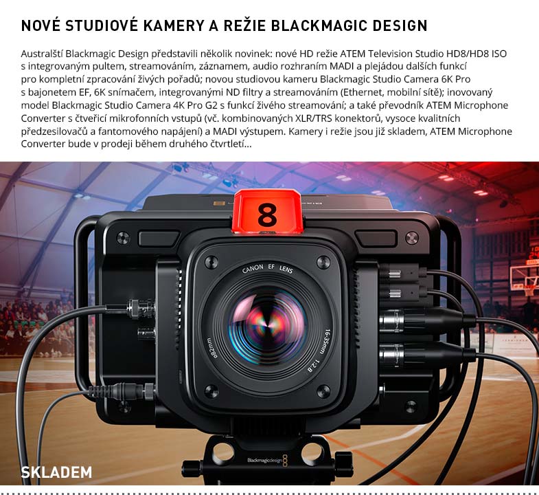 NOVINKY BLACKMAGIC DESIGN