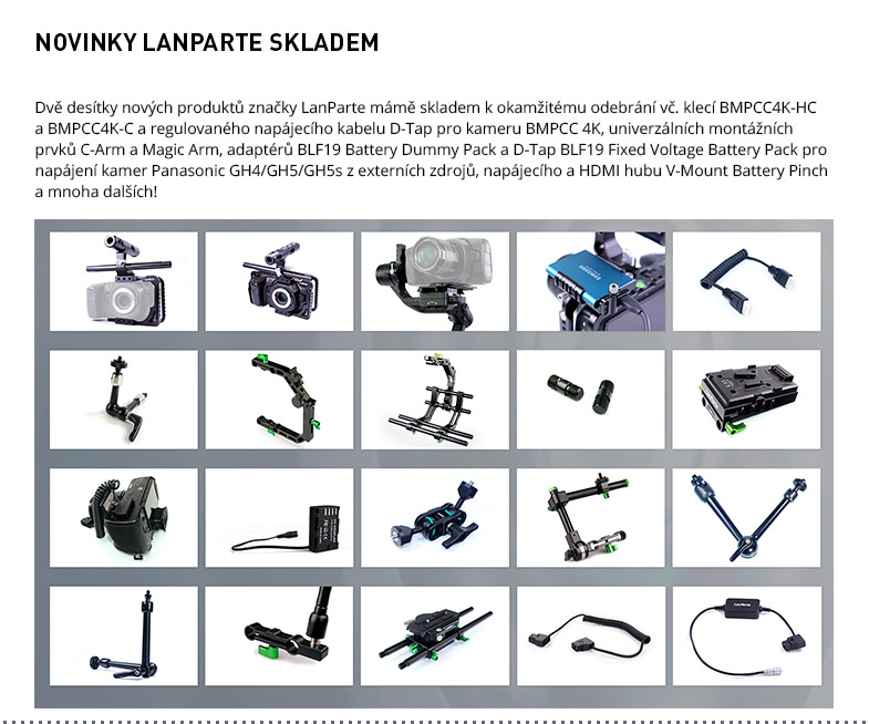NOVINKY LANPARTE SKLADEM