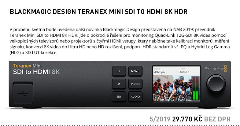 BLACKMAGIC DESIGN TERANEX MINI SDI TO HDMI 8K HDR
