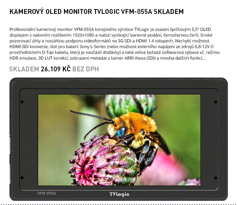 OLED MONITOR TVLOGIC VFM-055A