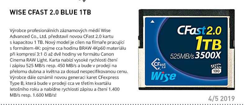 WISE CFAST 2.0 BLUE 1TB