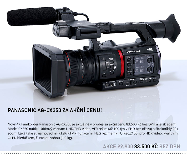 AKCE PANASONIC AG-CX350