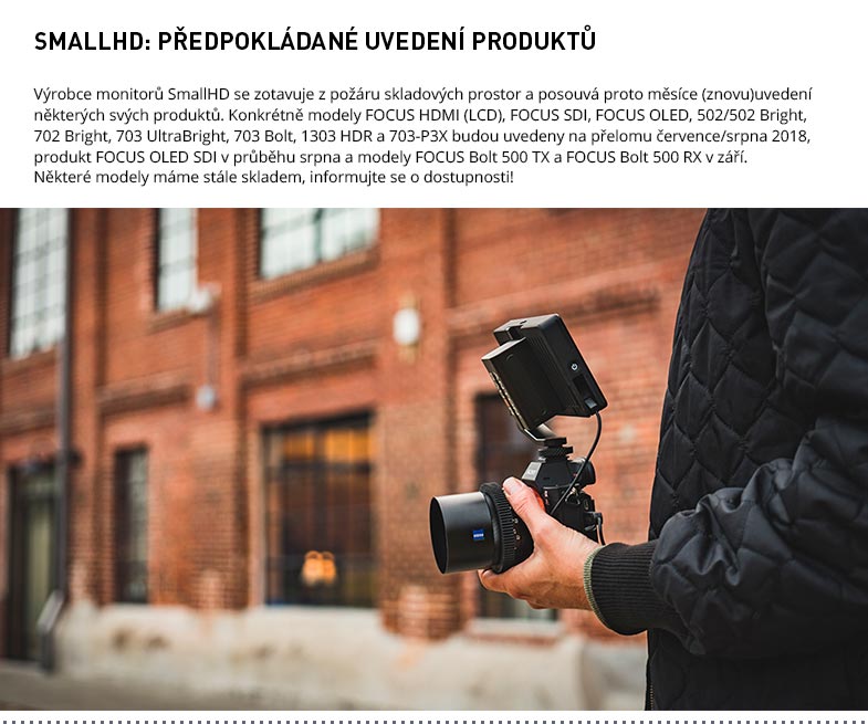 SMALLHD FOCUS DATA UVEDENÍ