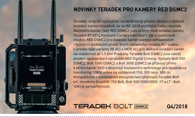 NOVINKY TERADEK PRO KAMERY RED DSMC2
