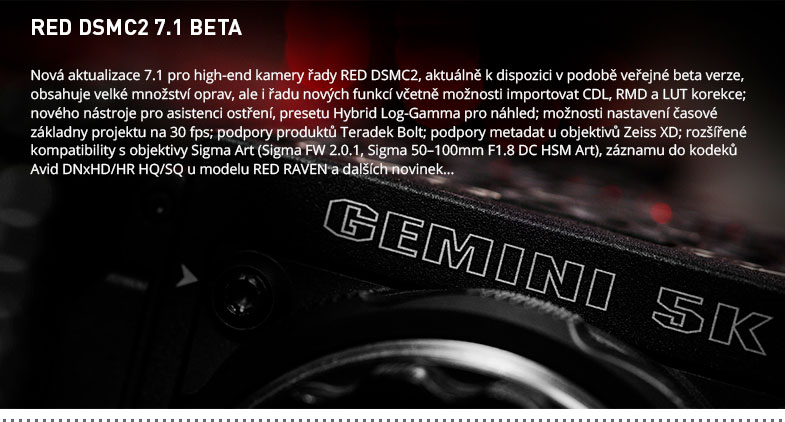 RED DSMC2 7.1 BETA