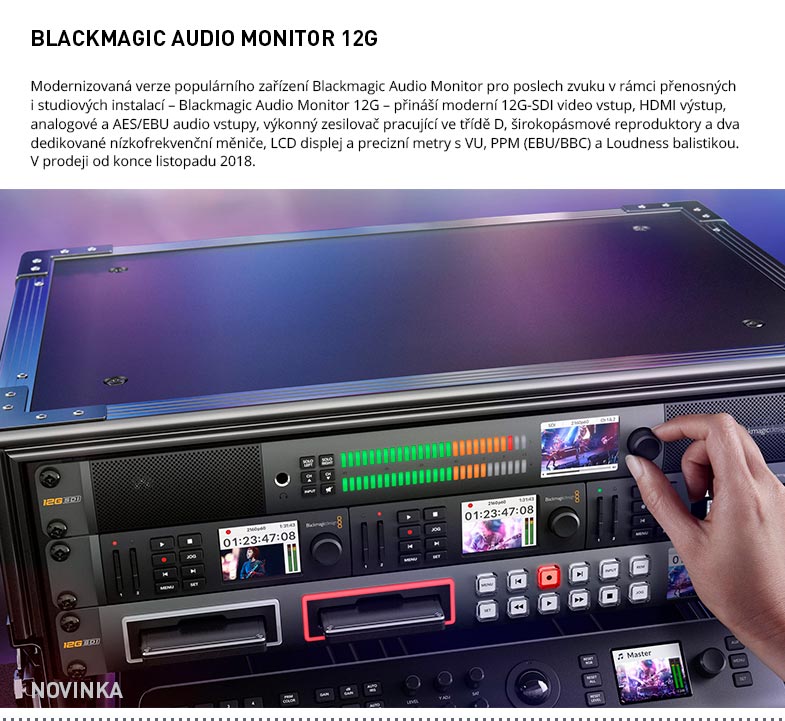 BLACKMAGIC AUDIO MONITOR 12G