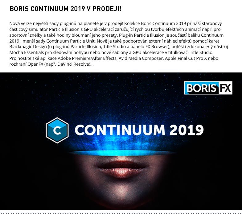 BORIS CONTINUUM 2019