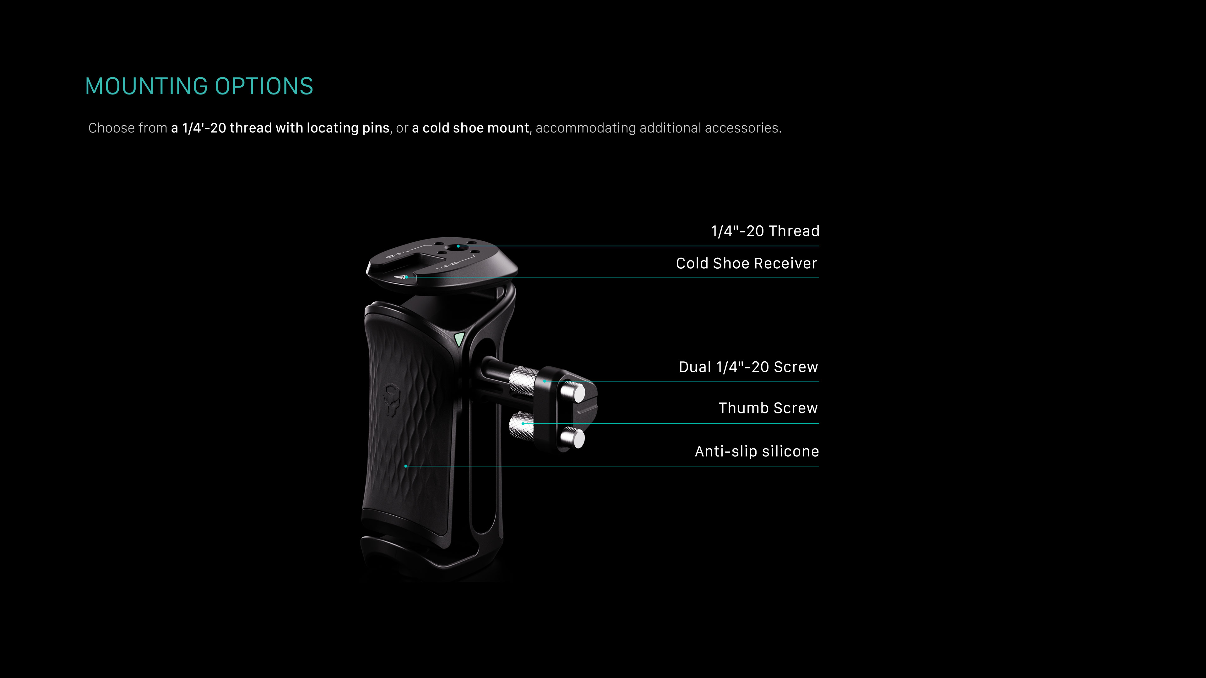 Tilta Xeno Side Handle (Dual 1/4"-20) Tilta Xeno Side Handle (Dual 1/4"-20)